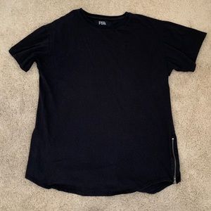 T shirt with zipper details